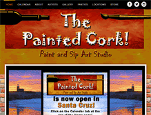 Tablet Screenshot of paintedcork.com